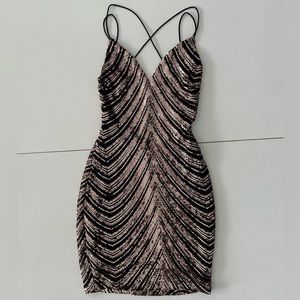 Sequin bodycon mini dress